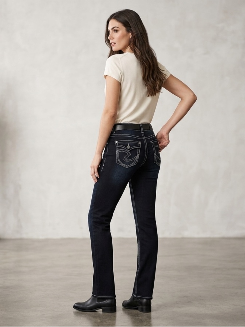 Silver suki boot cut jeans